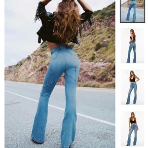 Revive Denim Venus Flares / Eclipse Wash